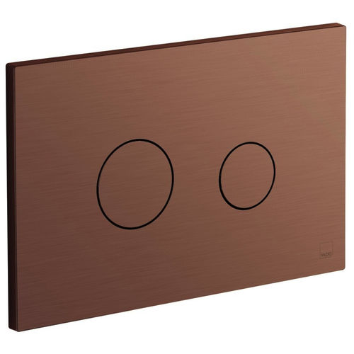 Vado Flush Plates Flush Plate With Round Buttons (Brushed Bronze).