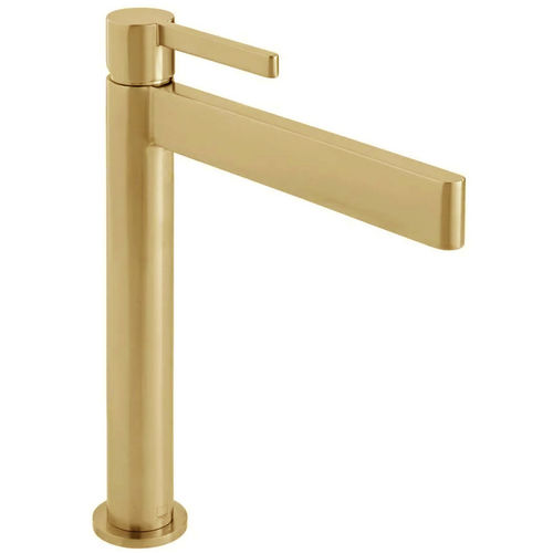Vado Edit Tall Basin Mixer Tap (Brushed Gold).