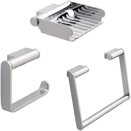 Vado Infinity Bathroom Accessories Pack A6 (Chrome).