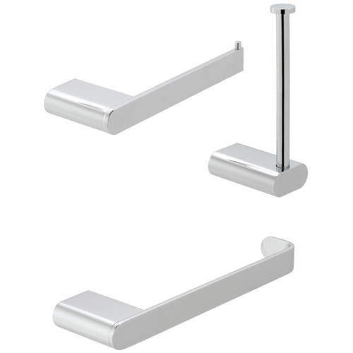 Vado Photon Bathroom Accessories Pack A02 (Chrome).