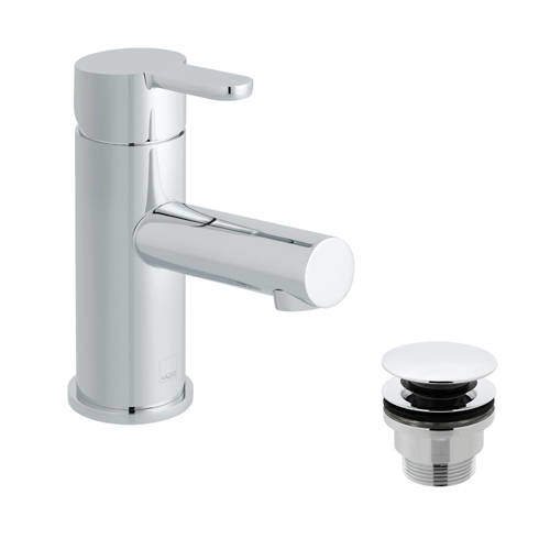 Vado Sense Mono Basin Mixer Tap With Universal Waste (Chrome).