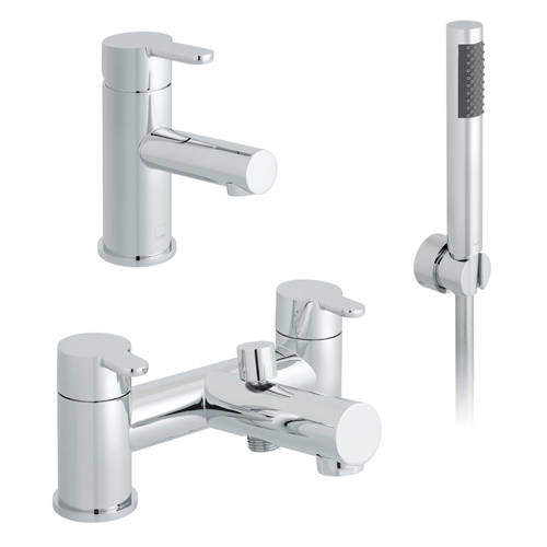 Vado Sense Basin & Bath Shower Mixer Taps Pack (Chrome).