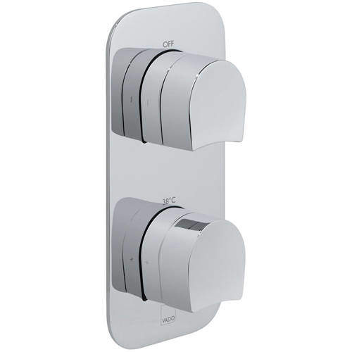 Vado Kovera Thermostatic Shower Valve With 1 Outlet (Chrome).