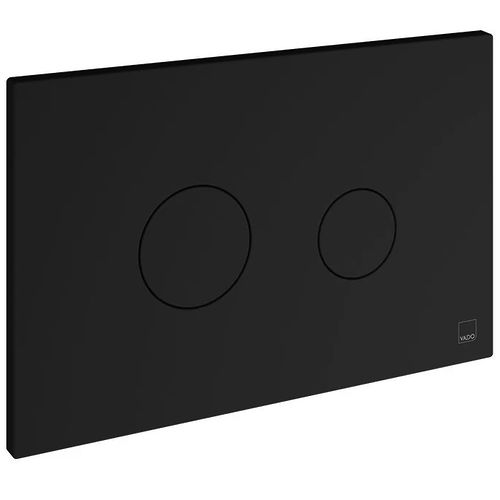 Vado Flush Plates Flush Plate With Round Buttons (Matt Black).
