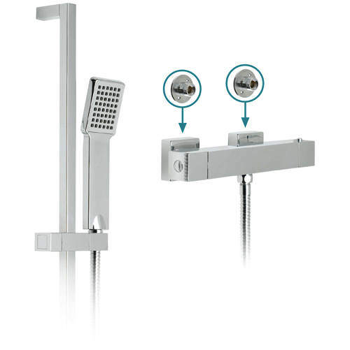 Vado Shower Packs T Exposed Thermostatic Shower Pack & Brackets.