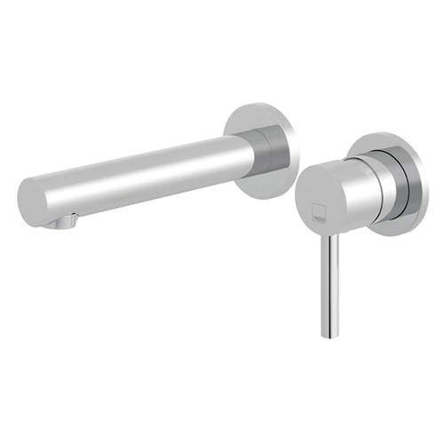 Vado Zoo Wall Mounted 2 Hole Basin Mixer Tap (Chrome).