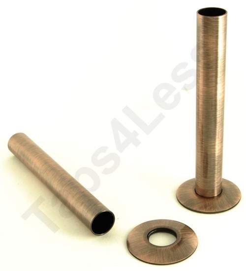 Crown Radiator Valves Sleeve Kit For Radiator Pipes (130mm, A Copper).