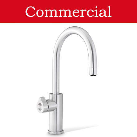 Zip Arc Design Filtered Boiling & Chilled Tap (41 - 60 People, Brushed Chrome).