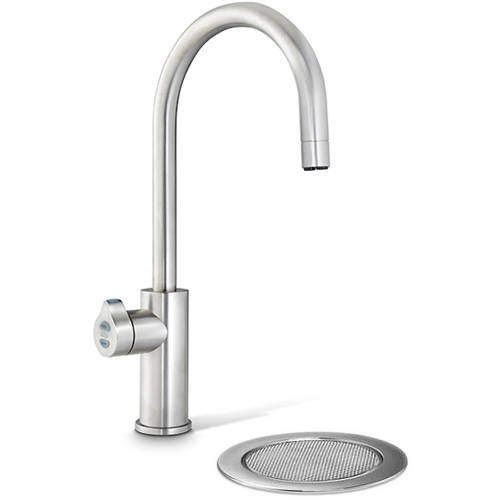 Zip Arc Design Filtered Boiling Hot Water Tap & Font (Brushed Nickel).