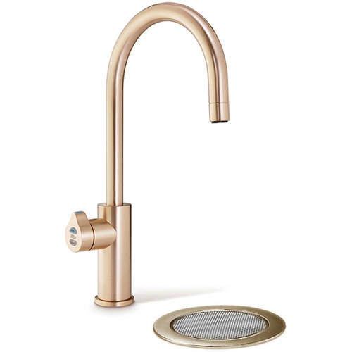 Zip Arc Design Filtered Boiling Hot Water Tap & Font (Brushed Rose Gold).