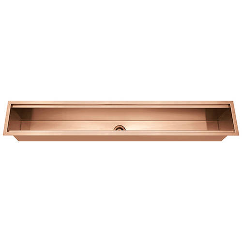 Additional image for Accessory Trough Channel Sink (1200x160mm, Copper).