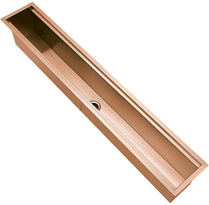 Additional image for Accessory Trough Channel Sink (1200x160mm, Copper).