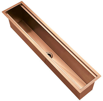 Additional image for Accessory Trough Channel Sink (900x160mm, Copper).