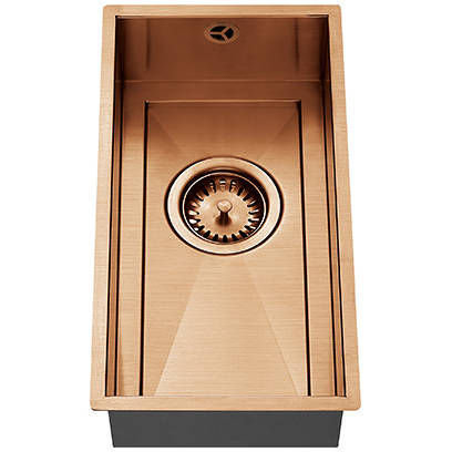 Additional image for Axix Uno QG Undermount Kitchen Sink (210x420mm, Copper).