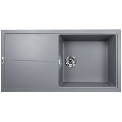 Additional image for Bladeuno 100i Inset 1.0 Bowl Kitchen Sink (1000x500, Metallic Grey).