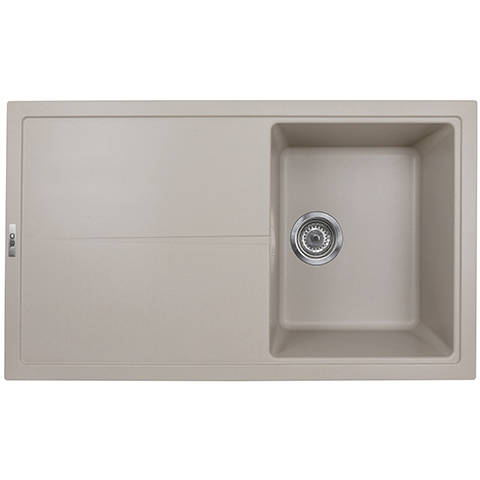 Additional image for Bladeuno 860i Inset 1.0 Bowl Kitchen Sink (860x500, Champagne).