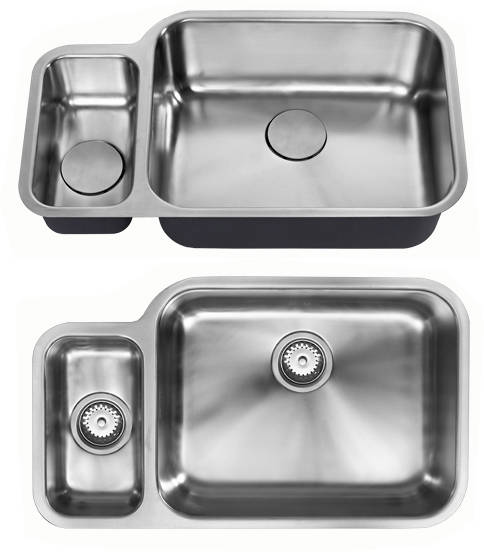 Additional image for Undermounted Two Bowl Kitchen Sink With Kit (Satin, 785x456mm).