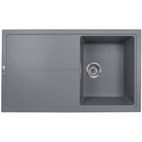 Additional image for Kitchen Sink & Tap Pack, 1.0 Bowl (860x500, Metallic Grey).