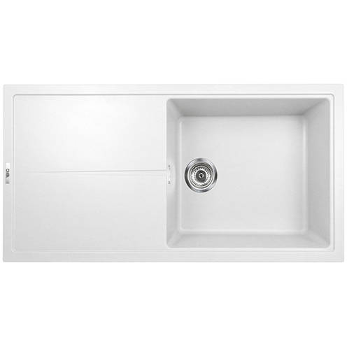 Additional image for Kitchen Sink & Tap Pack, 1.0 Bowl (1000x500, Polar White).
