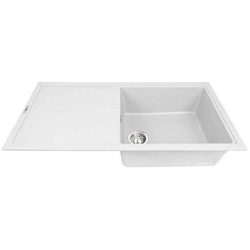 Additional image for Kitchen Sink & Tap Pack, 1.0 Bowl (1000x500, Polar White & Black).