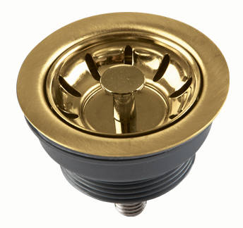 Additional image for Mini Basket Sink Waste (Gold).