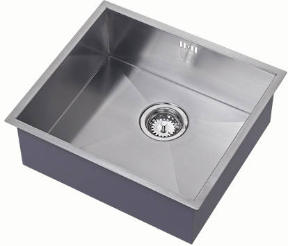 Additional image for Undermounted Kitchen Sink With Plumbing Kit (Satin, 450x400mm).