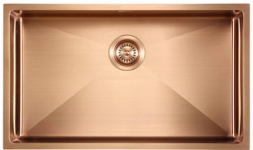 Additional image for Zen15 PVD 700U Undermount Kitchen Sink (700x400mm, Copper).