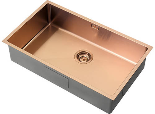 Additional image for Zen15 PVD 700U Undermount Kitchen Sink (700x400mm, Copper).
