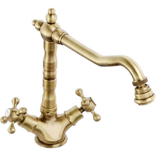 Additional image for Melford Monobloc Kitchen Tap (Antique Brass).