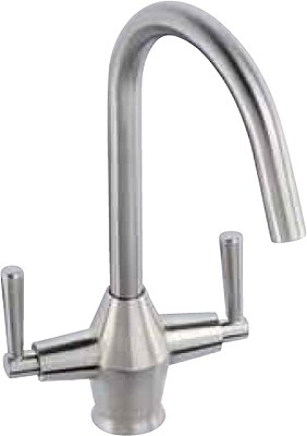 Additional image for Taura Monobloc Kitchen Tap With Swivel Spout (Stainless Steel).