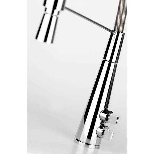 Additional image for Fliq Professional Monobloc Kitchen Tap With Swivel Spout (Chrome).