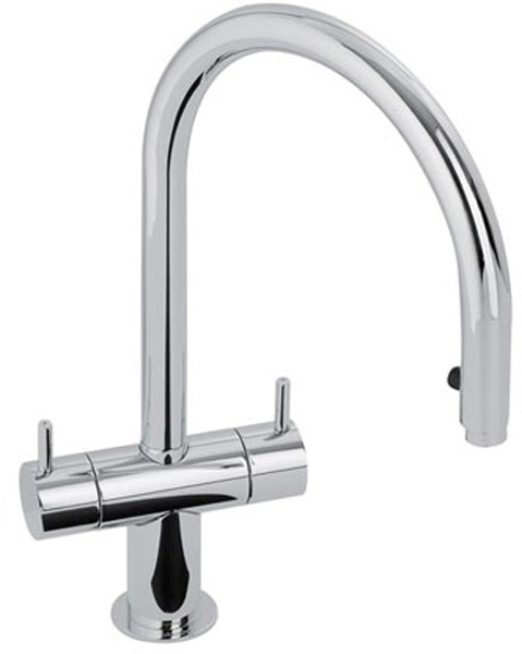 Additional image for Hesta Kitchen Tap With Spray Rinser (Chrome).