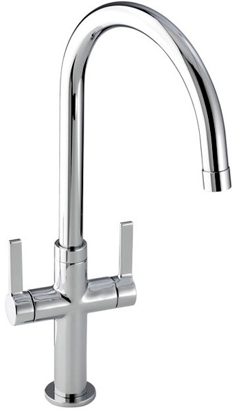 Additional image for Linear Style Kitchen Tap With Swivel Spout (Chrome).