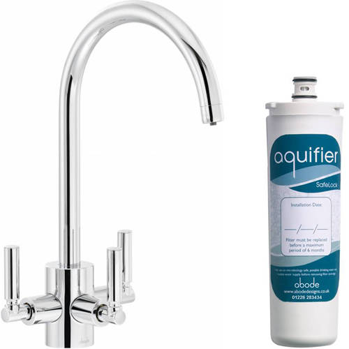 Additional image for Orcus Aquifier Water Filter Kitchen Tap (Chrome).