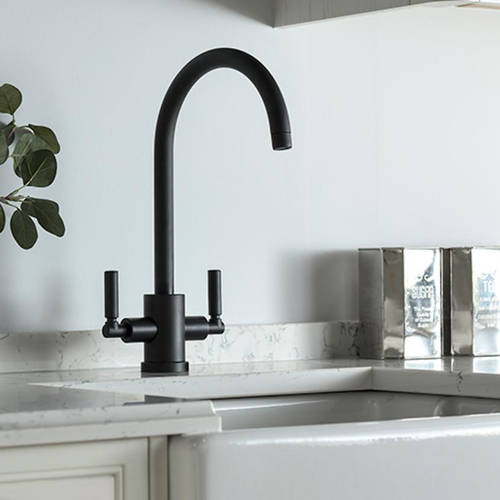 Additional image for Atlas Kitchen Tap With Dual Levers (M Black).