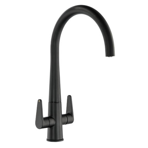 Additional image for Coniq-R Kitchen Tap With Dual Levers (M Black).