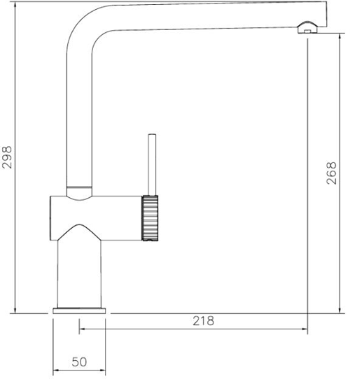Additional image for Fraction Single Lever Kitchen Tap (M Black).