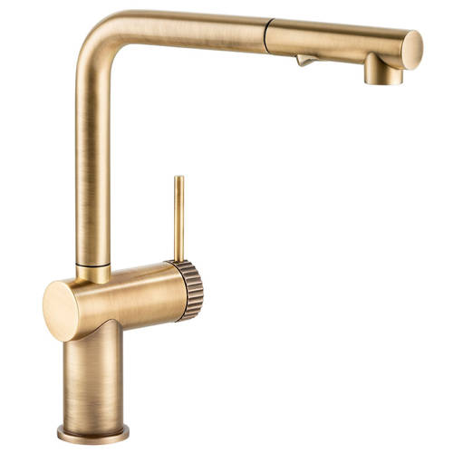 Additional image for Fraction Pull Out Kitchen Tap (Ant Brass).
