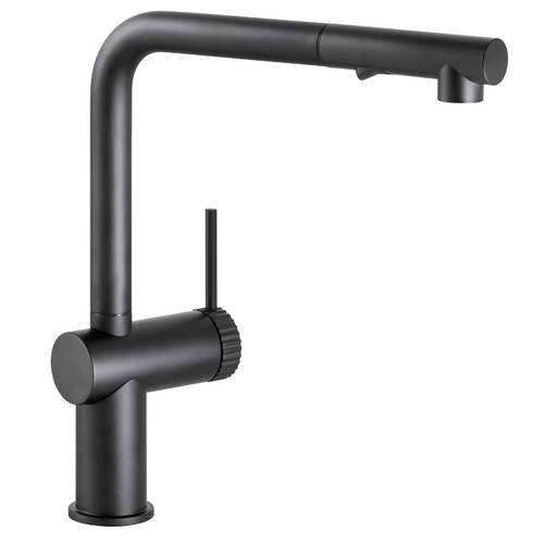 Additional image for Fraction Pull Out Kitchen Tap (M Black).