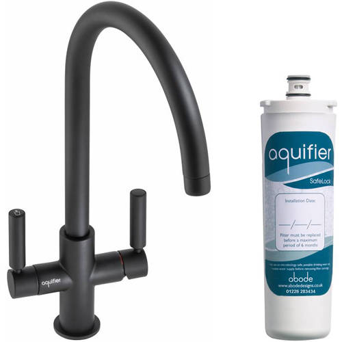 Additional image for Globe Aquifier Water Filter Kitchen Tap (Matt Black).