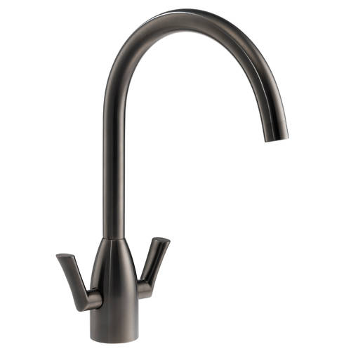 Additional image for Airo Kitchen Tap With Dual Levers (Gunmetal).
