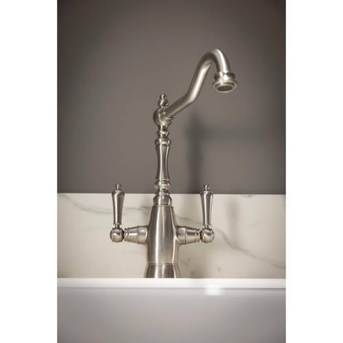 Additional image for Monobloc Kitchen Tap With Handspray (Br Nickel).