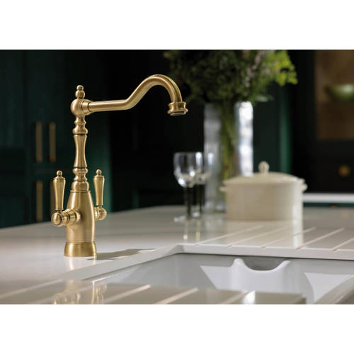 Additional image for Monobloc Kitchen Tap (Antique Brass).