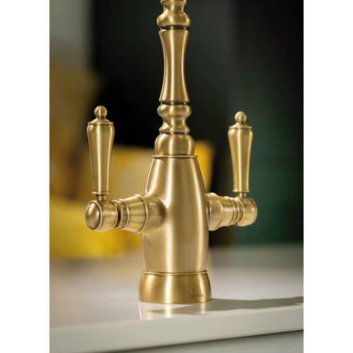 Additional image for Monobloc Kitchen Tap With Handspray (An Brass).