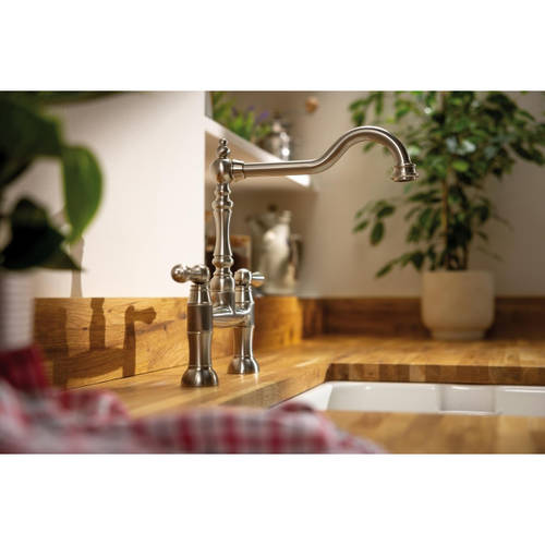 Additional image for Bridge Kitchen Tap (Brushed Nickel).
