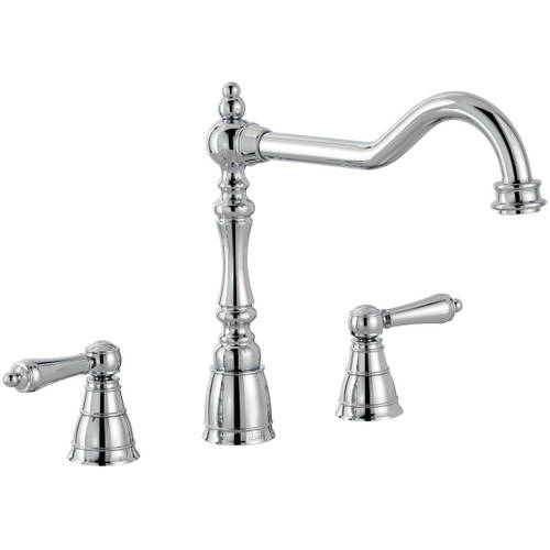 Additional image for 3 Hole Kitchen Tap (Chrome).