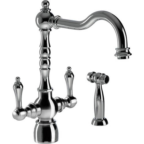 Additional image for Bayenne Monobloc Kitchen Tap With Handspray (Chrome).