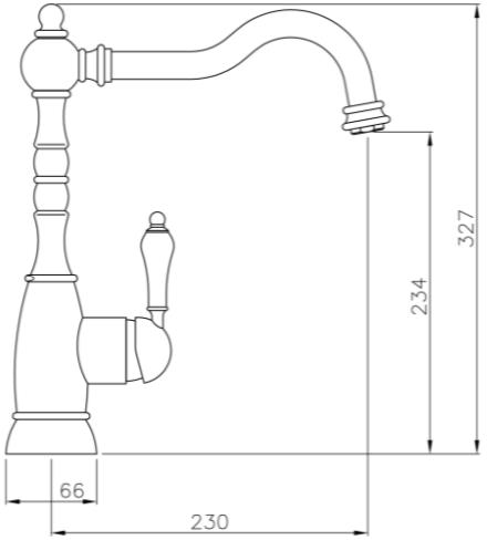 Additional image for Bayenne Single Lever Kitchen Tap (Chrome).