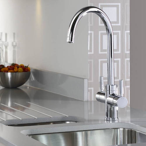 Additional image for 3 In 1 Boiling Water Filtered Kitchen Tap (Chrome).