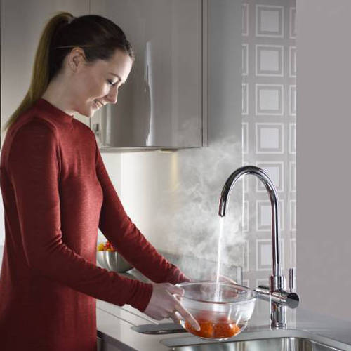 Additional image for 3 In 1 Boiling Water Filtered Kitchen Tap (Chrome).